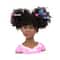 Bayer Design Charlene Super Model Curly Haired Styling Head with Makeup